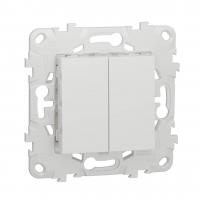 Выключатель двухклавишный Schneider Electric Unica New NU521118