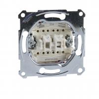 Переключатель двухклавишный Schneider Electric Merten Aquadesign MTN3126-0000