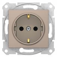 Розетка Schneider Electric Sedna с з/к со шторками 16A 250V SDN3001768
