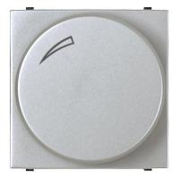 Диммер поворотный для люминисцентных ламп ABB Zenit серебро 2CLA226090N1301