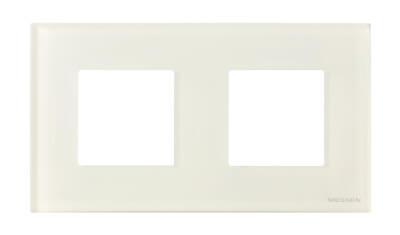 Рамка 2-постовая ABB Zenit стекло белое 2CLA227200N3001 Рамка 2-постовая ABB Zenit стекло белое 2CLA227200N3001