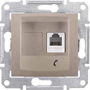 Розетка телефонная RJ11 Schneider Electric Sedna SDN4101168 Розетка телефонная RJ11 Schneider Electric Sedna SDN4101168