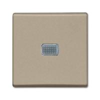 Выключатель одноклавишный ABB Basic55 10A 250V с подсветкой шампань 2CKA001012A2165