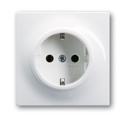 Розетка ABB Impuls Schuko с/з 16A 250V безвинтовой зажим альпийский белый 2CKA002011A3790 Розетка ABB Impuls Schuko с/з 16A 250V безвинтовой зажим альпийский белый 2CKA002011A3790