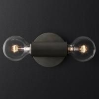 Бра Rh Utilitaire Inline Sconce Black By Imperiumloft