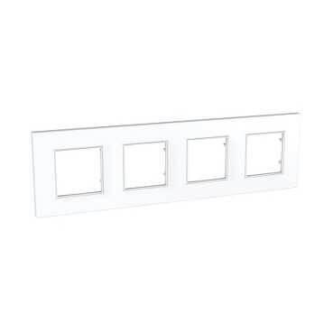 Рамка 4-постовая Schneider Electric Unica Quadro MGU2.708.18 Рамка 4-постовая Schneider Electric Unica Quadro MGU2.708.18
