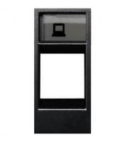 Накладка для суппортов и телекоммуникационных разъёмов типа 2017... и 2018..., серия Zenit, цвет антрацит