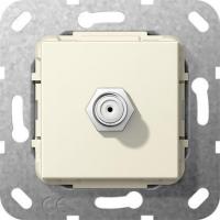 Розетка SAT-F Gira System 55 кремовый глянцевый 565001