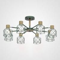 Потолочная Люстра Corf B3 Green 8 Lamps By Imperiumloft