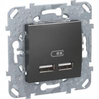 Розетка компьютерная USBx2 Schneider Electric Unica Top MGU5.418.12ZD