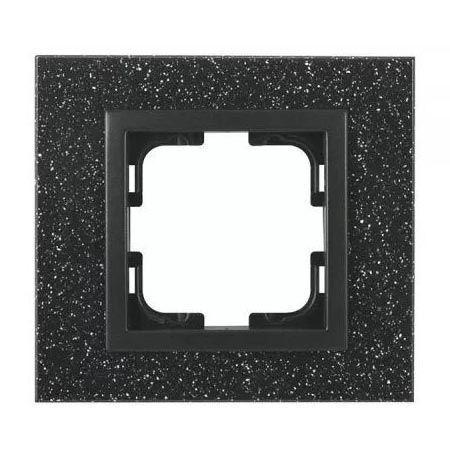 Рамка 1-постовая Mono Electric Style Granit чёрный гранит 107-610000-160 Рамка 1-постовая Mono Electric Style Granit чёрный гранит 107-610000-160