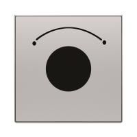 Накладка для механизма выключателя с ключом на 2 положения, серия SKY, цвет серебристый алюминий