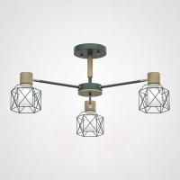 Потолочная Люстра Corf B3 Green 3 Lamps By Imperiumloft