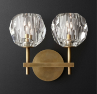 Бра Бра Rh Boule De Cristal Double Sconce Brass By Imperiumloft