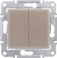 Выключатель двухклавишный Schneider Electric Sedna IP44 10A 250V SDN0300468