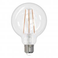 Лампа светодиодная филаментная (UL-00004863) Uniel E27 10W 4000K прозрачная LED-G95-10W/4000K/E27/CL PLS02WH