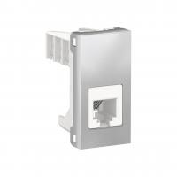 Розетка телефонная RJ12 одиночная Schneider Electric Unica Modular NU349130