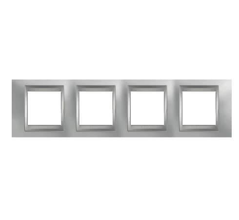 Рамка 4-постовая Schneider Electric Unica Top MGU66.008.038 Рамка 4-постовая Schneider Electric Unica Top MGU66.008.038