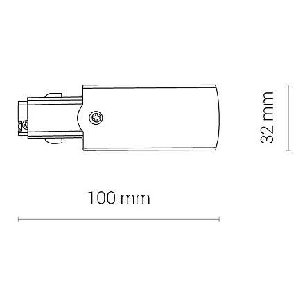 Ввод питания правый Nowodvorski Ctls Power 8712 Ввод питания правый Nowodvorski Ctls Power 8712