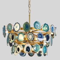 Люстра Agate Burst Chandelier 3 Round Blue D70 By Imperiumloft
