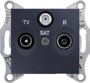 Розетка TV/R/SAT оконечная Schneider Electric Sedna 1dB SDN3501370 Розетка TV/R/SAT оконечная Schneider Electric Sedna 1dB SDN3501370
