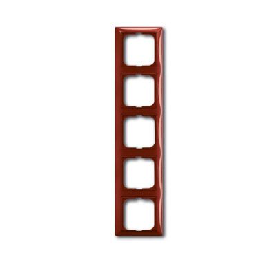 Рамка 5-постовая ABB Basic55 foyer-красный 2CKA001725A1520 Рамка 5-постовая ABB Basic55 foyer-красный 2CKA001725A1520