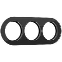 Рамка Werkel Favorit Runda на 3 поста черный WL21-Frame-01 4690389142000