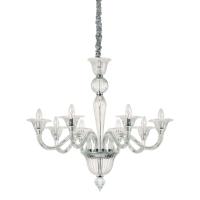 Подвесная люстра Ideal Lux Brigitta SP8 Trasparente 199382 Подвесная люстра Ideal Lux Brigitta SP8 Trasparente 199382