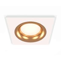 Комплект встраиваемого светильника Ambrella light Techno Spot XC7631005 SWH/PYG белый песок/золото желтое полированное (C7631, N7014)