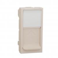 Лицевая панель RJ45 одиночная без коннектора Schneider Electric Unica Modular NU941044
