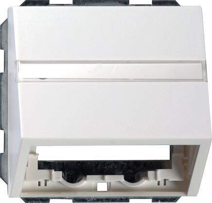 Лицевая панель Gira System 55 розетки информационной чисто-белый глянцевый 087003 Лицевая панель Gira System 55 розетки информационной чисто-белый глянцевый 087003