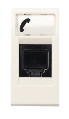 Розетка RJ12 ABB Zenit 3 кат альпийский белый 2CLA211760N1101 Розетка RJ12 ABB Zenit 3 кат альпийский белый 2CLA211760N1101