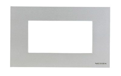 Рамка 4-модульная ABB Zenit итальянский стандарт серебро 2CLA247400N1301 Рамка 4-модульная ABB Zenit итальянский стандарт серебро 2CLA247400N1301