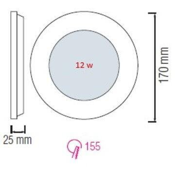 Встраиваемый светодиодный светильник Horoz Slim-12 12W 2700K 056-003-0012 HRZ00002148 Встраиваемый светодиодный светильник Horoz Slim-12 12W 2700K 056-003-0012 HRZ00002148