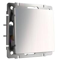 Выключатель Werkel одноклавишный проходной глянцевый никель WL02-SW-1G-2W 4690389045745