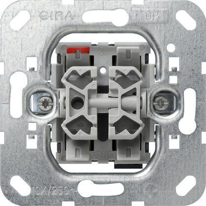 Выключатель кнопочный управления жалюзи Gira System 55 10A 250V 015800 Выключатель кнопочный управления жалюзи Gira System 55 10A 250V 015800