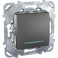 Переключатель одноклавишный с подсветкой Schneider Electric Unica MGU5.205.12NZD