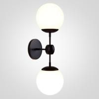 Бра Modo 2 Globes Black And White Glass By Imperiumloft
