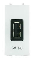 Розетка USB ABB Zenit альпийский белый 2CLA218500N1101