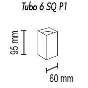 Потолочный светильник TopDecor Tubo6 SQ P1 30 Потолочный светильник TopDecor Tubo6 SQ P1 30