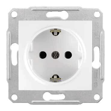 Розетка Schneider Electric Sedna с/з без шторок 16A 250V SDN3000521 Розетка Schneider Electric Sedna с/з без шторок 16A 250V SDN3000521
