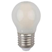 Лампа светодиодная филаментная ЭРА E27 5W 4000K матовая F-LED P45-5W-840-E27 frost
