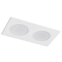 Переключатель кнопочный двухклавишный перекрестный Gira System 55 10A 250V алюминий 012826