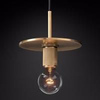 Подвесной Светильник Rh Utilitaire Disk Shade Pendant Brass By Imperiumloft