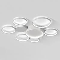 Потолочная Люстра В Виде Колец Twine 7 Rings White By Imperiumloft