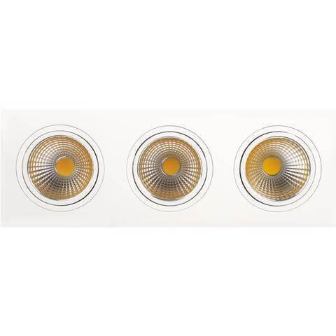 Встраиваемый светодиодный светильник Horoz 3X10W 2700К белый 016-022-0030 HRZ00000260 Встраиваемый светодиодный светильник Horoz 3X10W 2700К белый 016-022-0030 HRZ00000260