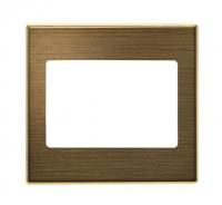 Накладка для механизма аудиоразъёма/коннектора, серия SKY, цвет античная латунь