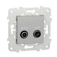 Розетка R-TV/SAT проходная Schneider Electric Unica New NU545630