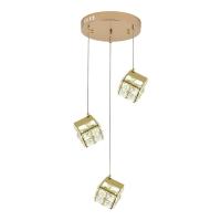 Подвесная светодиодная люстра Indigo Radioso 12048/3P Gold V000134L