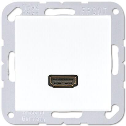 Розетка HDMI одинарная Jung A 500 белая MAA1112WW Розетка HDMI одинарная Jung A 500 белая MAA1112WW